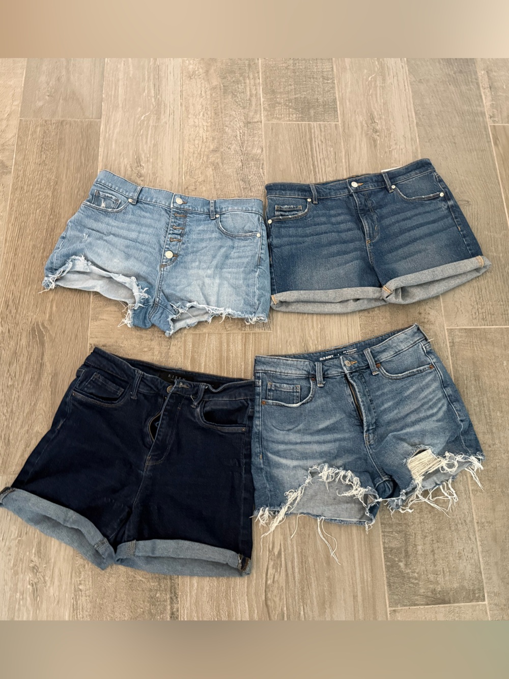 Lot of denim shorts